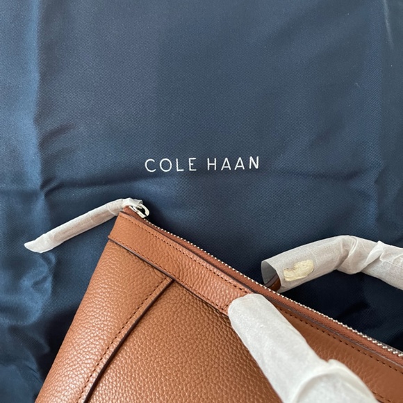 Cole Haan Tan Leather Backpack - Picture 4 of 5